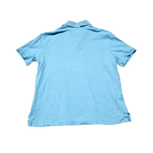 Polo Ralph Lauren‎ M Classic Fit Blue Short Sleeve Polo Shirt Mens Cotton Blend - Picture 3 of 7